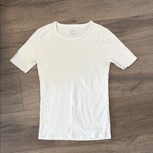J Crew 100% Cotton Perfect Fit T-Shirt in White